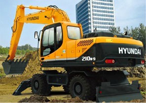 R210w-9 輪式挖掘機