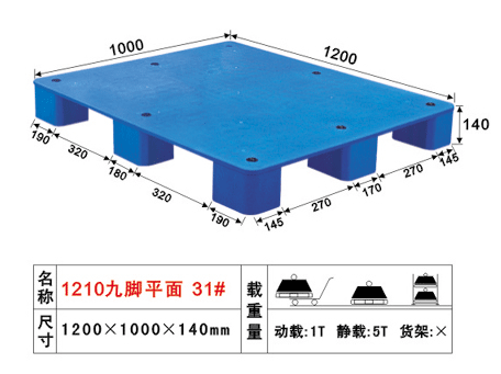 30號九腳平面塑膠卡板