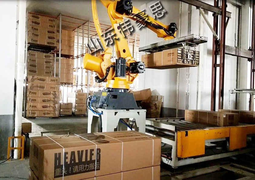 定制果汁高位拆垛機械手 全自動機器人卸垛系統解決方案