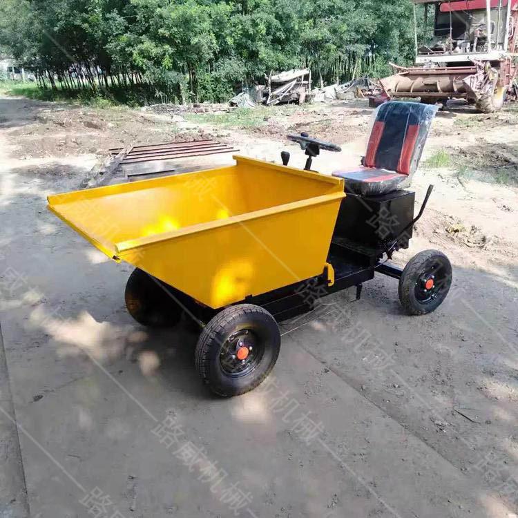  供應(yīng)自上料搬運(yùn)翻斗車 工地電動灰斗車 節(jié)能省電電動灰斗車