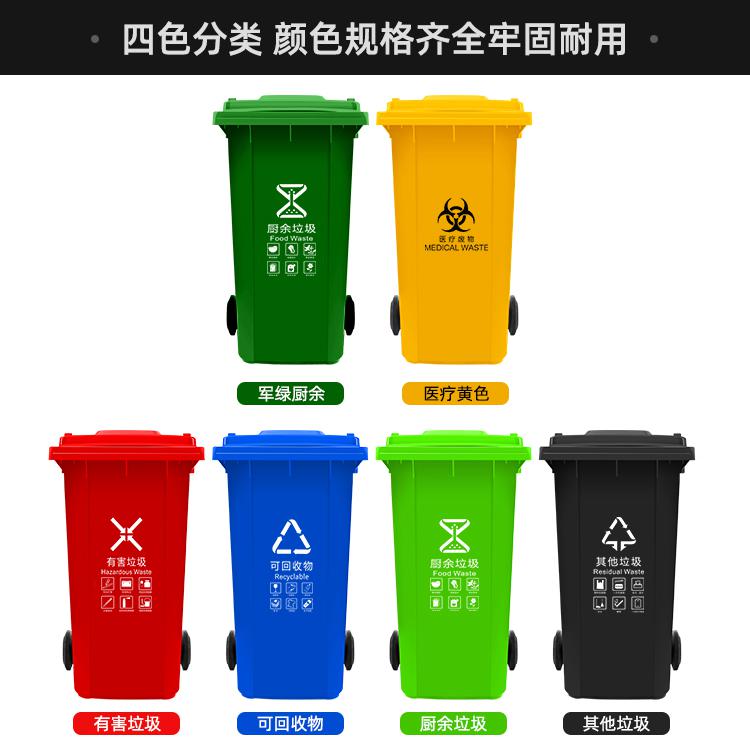 成都塑垃圾桶廠家--C240分類垃圾桶（普掛)--批發價格