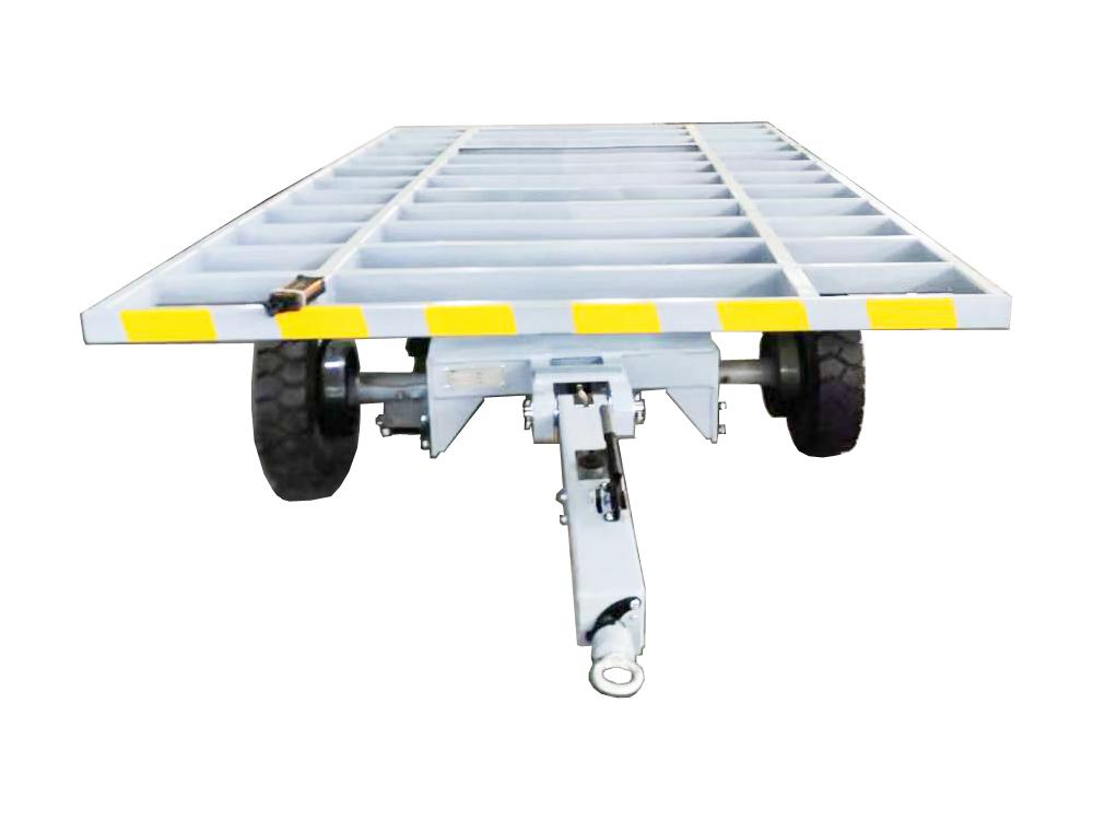 5噸骨架式帶剎車(chē)平板拖車(chē)