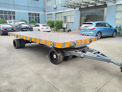 25噸重型平板拖車 重型牽引環(huán)工具拖車