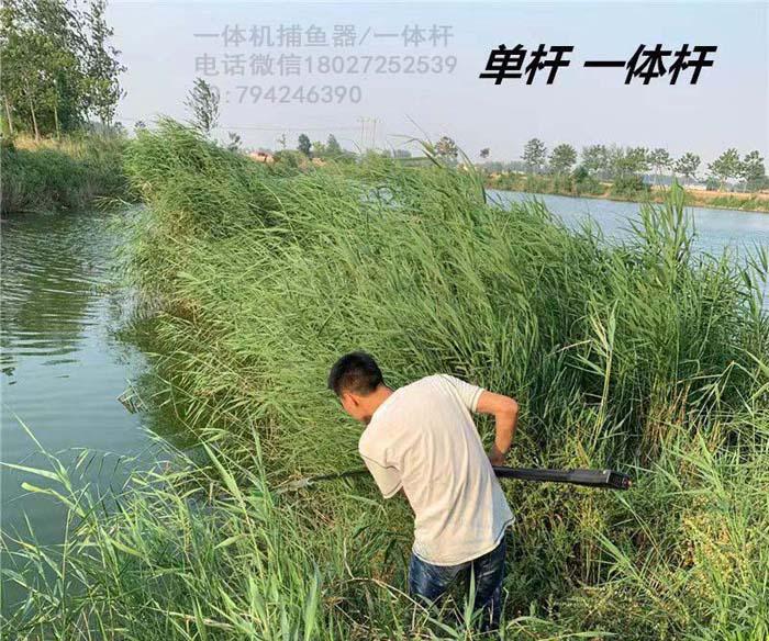 鋰電一體機抓魚,充電單桿,絕緣伸縮捕漁抄網