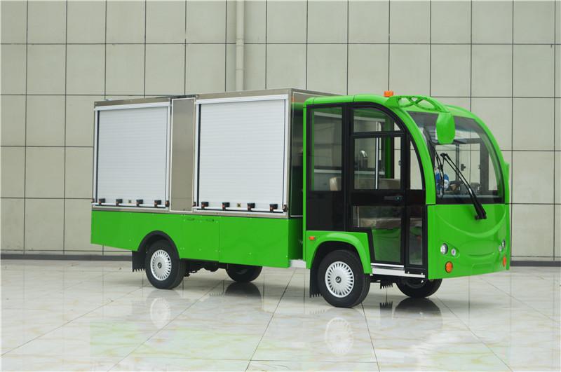 校園餐廳電動送餐車 保溫廂式送飯車